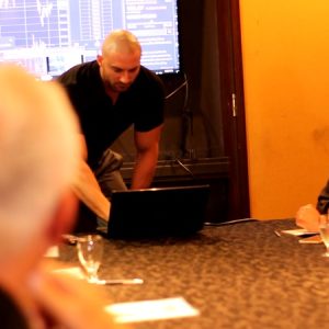 Tom Rooney teaching students